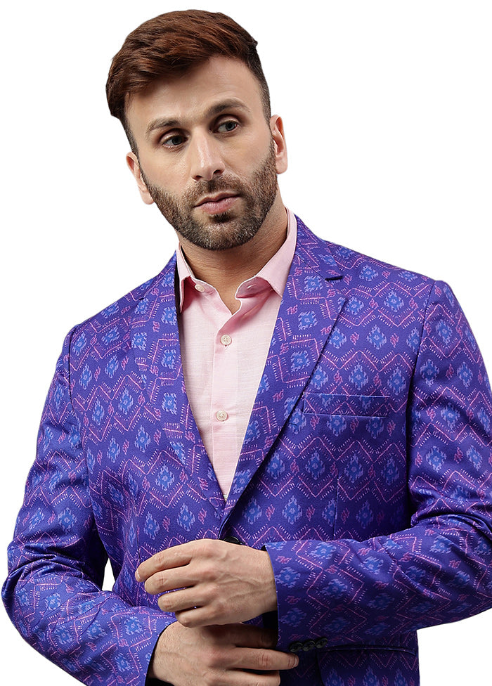 Multicolor Viscose Printed Blazer Outlet Deals