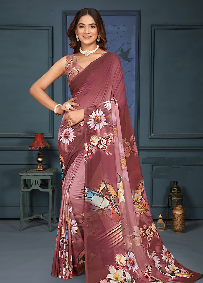 Multicolor Dupion Silk Saree With Blouse Piece Sale Low Cost