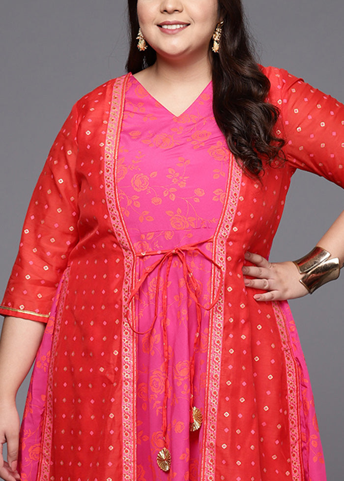 Pink Readymade Silk Indian Dress Free Shipping Sast