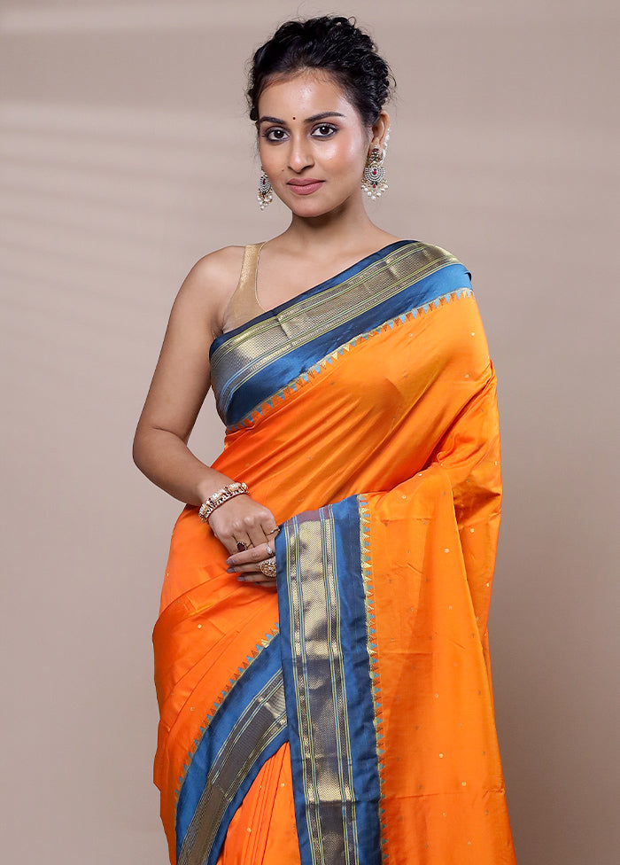 Yellow Kanjivaram Silk Saree With Blouse Piece Buy Cheap Choice