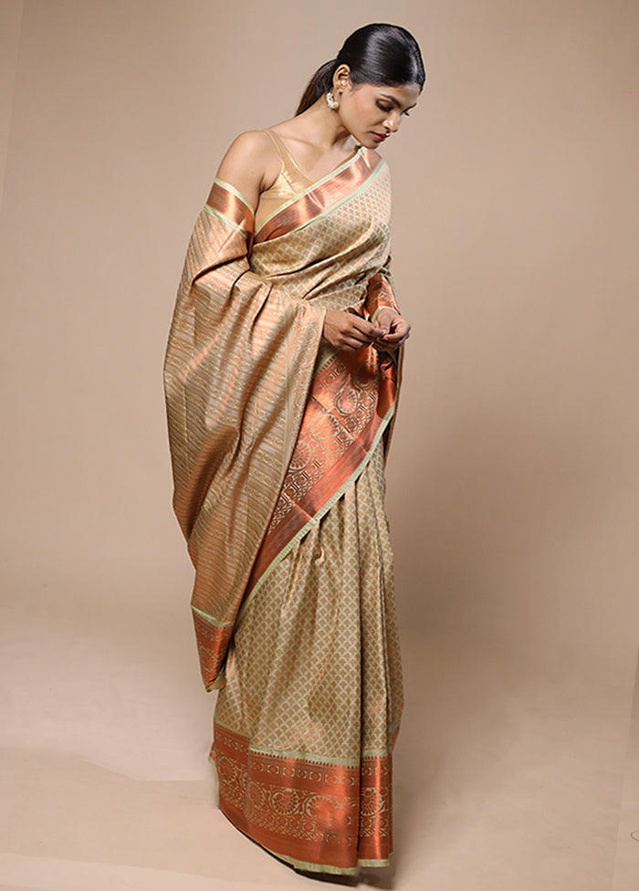 Green Kanjivaram Silk Saree With Blouse Piece Sale Deals