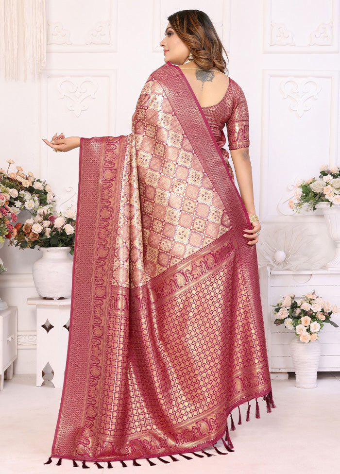 Cream Banarasi Silk Saree With Blouse Piece Outlet Wiki