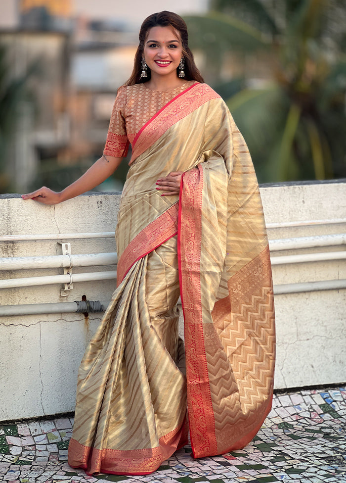 Grey Spun Silk Saree With Blouse Piece Buy Cheap Looking For