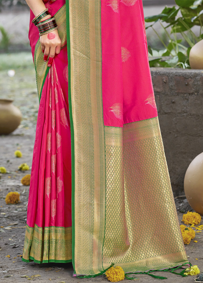 Rani Dupion Silk Saree With Blouse Piece Free Shipping Pay With Visa