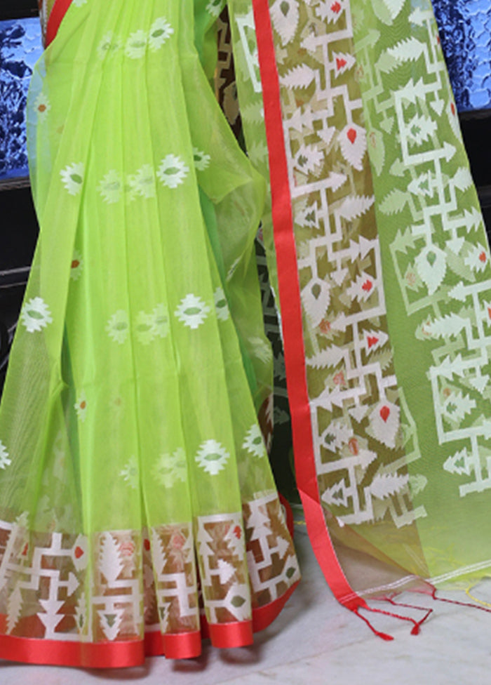 Light Green Spun Silk Saree With Blouse Piece Clearance How Much