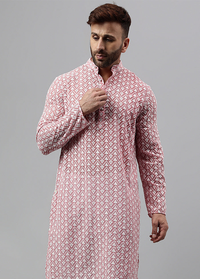 2 Pc pink Viscose Kurta Pajama Set Sale Huge Surprise