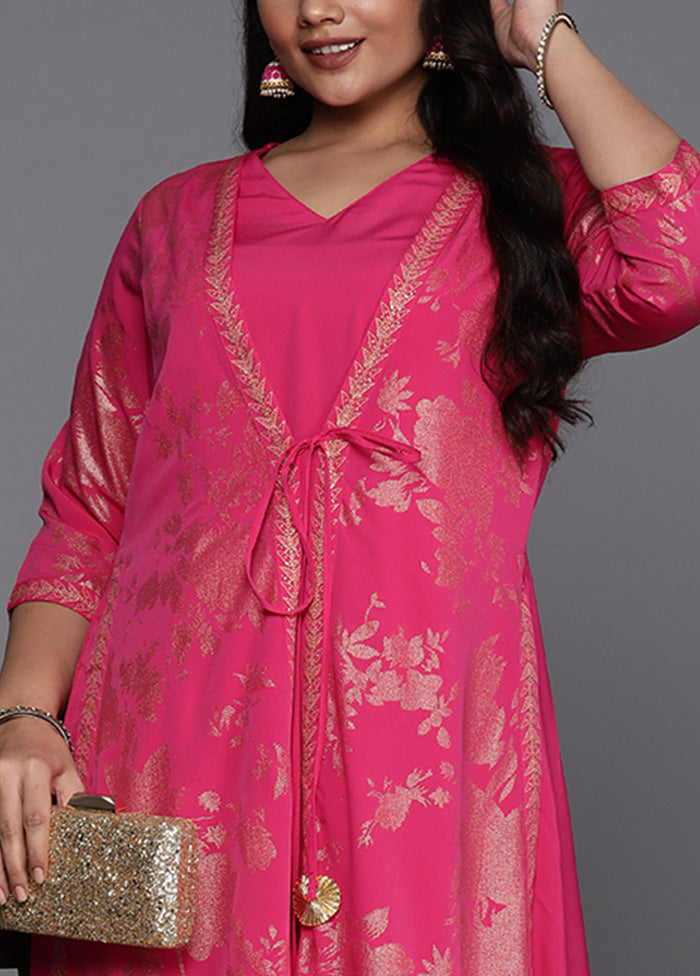 Pink Readymade Silk Indian Dress Supply Cheap Pice