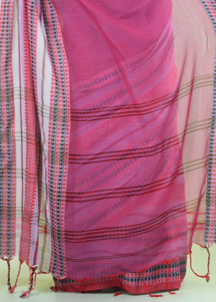 Violet Cotton Saree With Blouse Piece Tumblr Sale Online