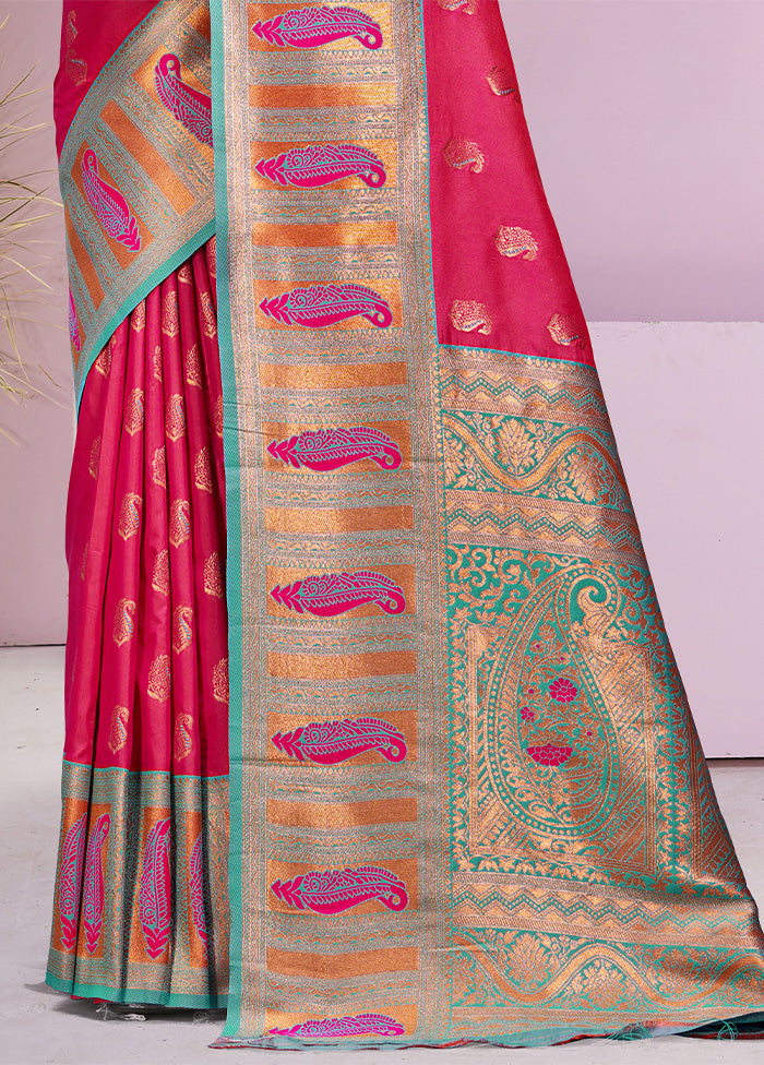 Rani Dupion Silk Saree With Blouse Piece Free Shipping For Nice