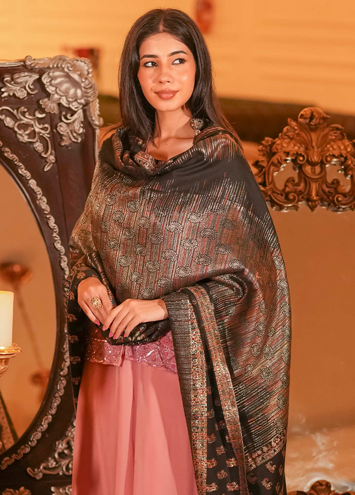 Black Fine Wool Shawl Clearance Best Seller