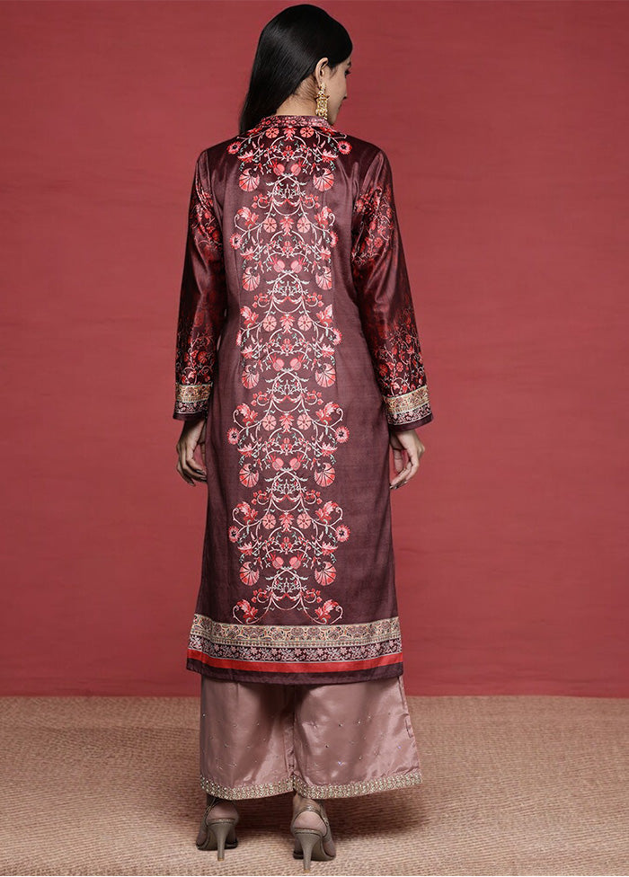 Burgundy Readymade Velvet Kurti Clearance Pick A Best