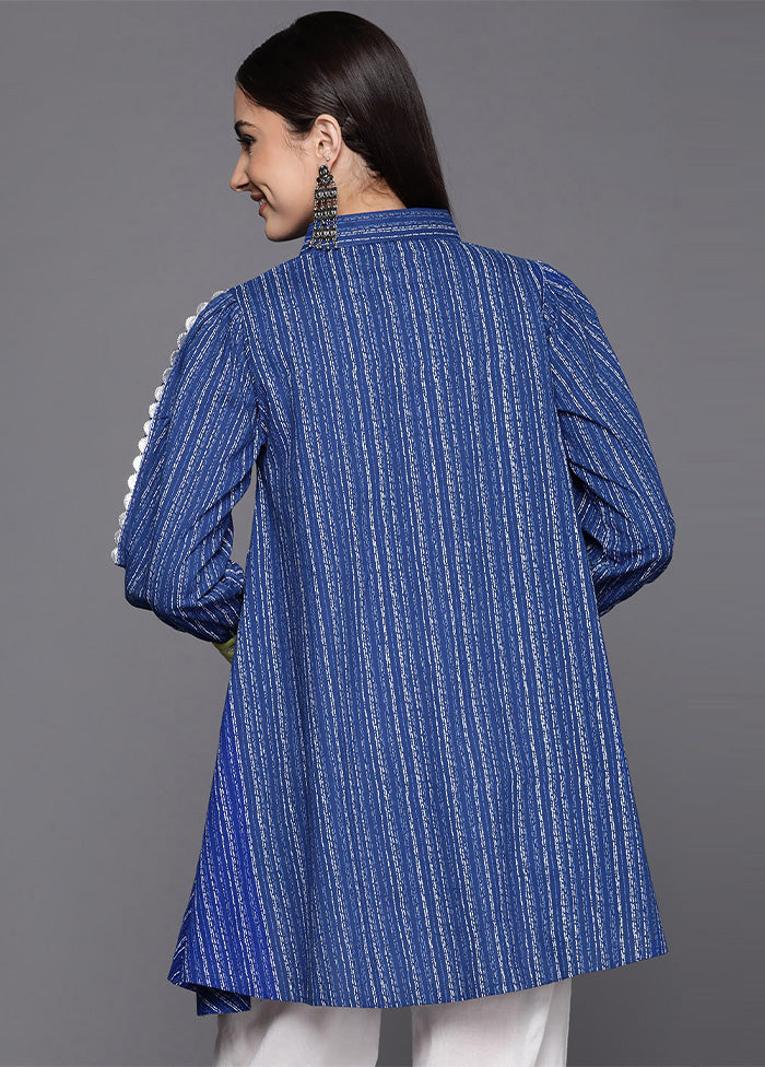 Blue Readymade Cotton Tunic Get Authentic Cheap Online