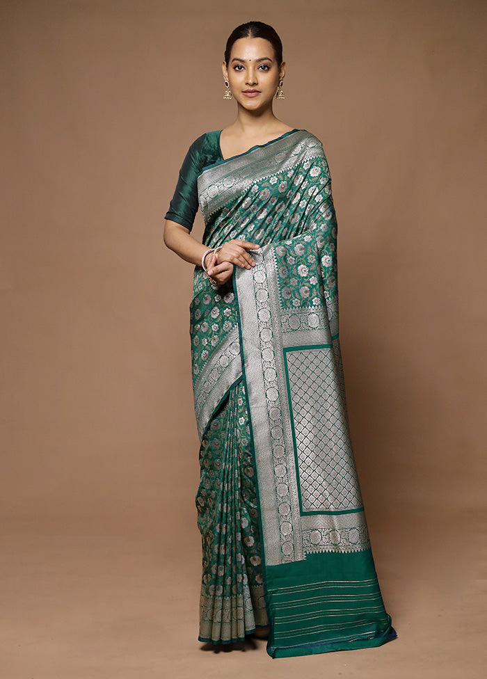 Blue Uppada Silk Saree With Blouse Piece Buy Cheap Perfect