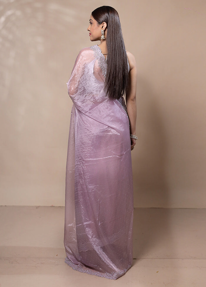 Pink Silk Saree With Blouse Piece Low Pice Fee Shipping Online