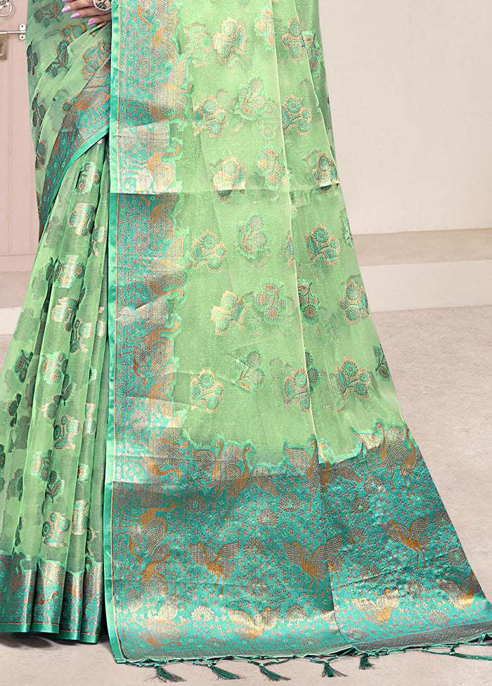 Multicolor Organza Saree With Blouse Piece Geniue Stockist Cheap Online