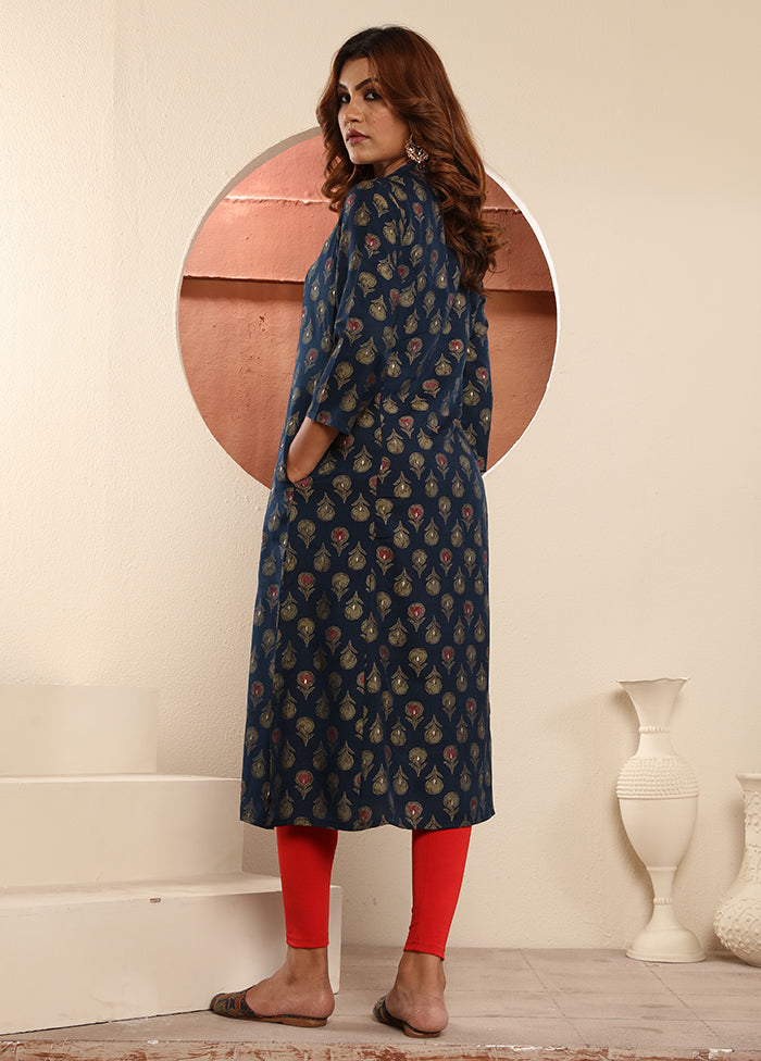 Blue Readymade Viscose Kurti Buy Cheap Wholesale Pice