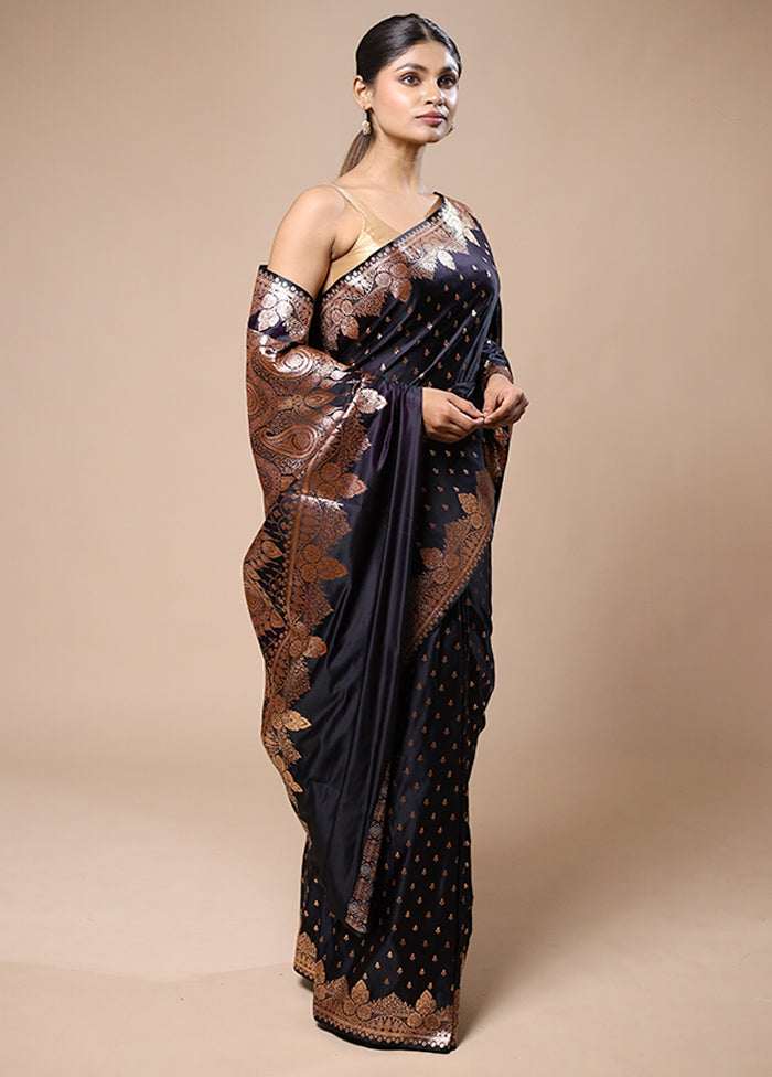 Wine Banarasi Silk Saree With Blouse Piece Visit New