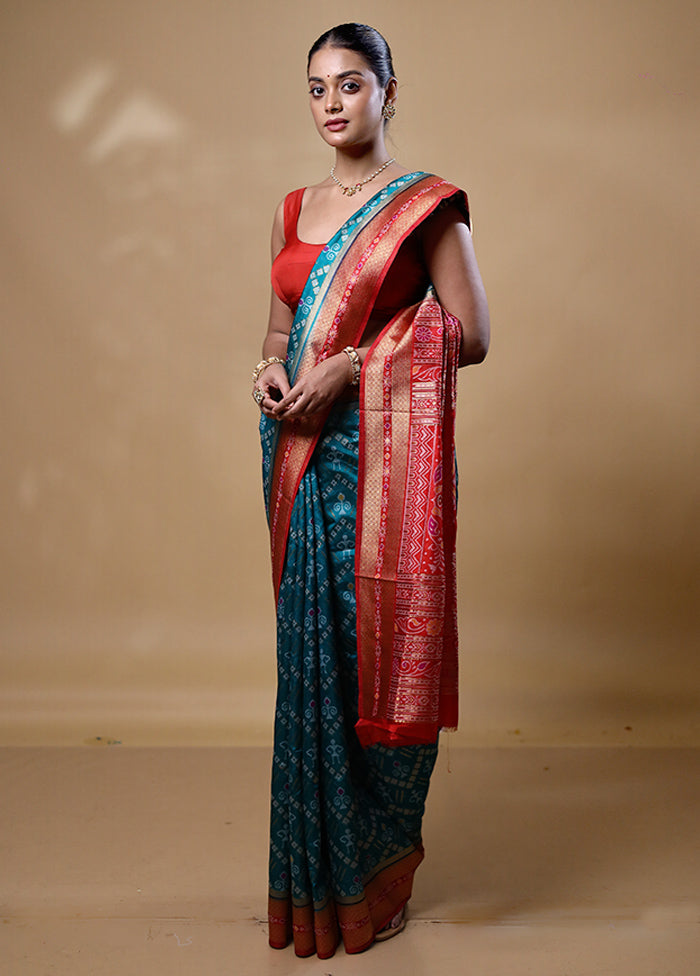 Blue Dupion Silk Saree With Blouse Piece Low Pice Fee Shipping Cheap Online