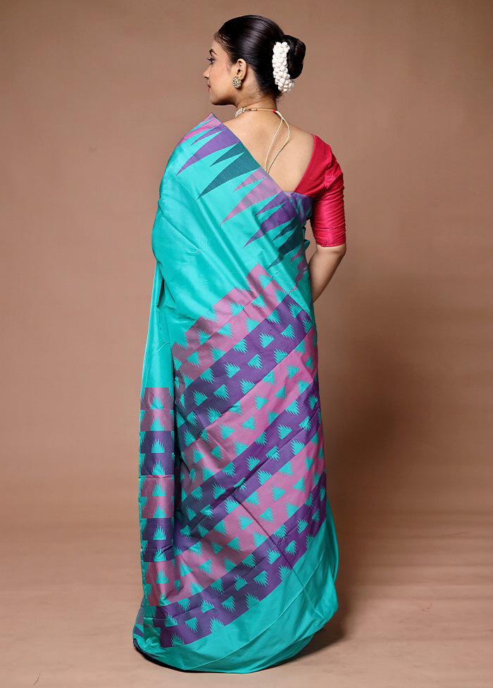 Blue Kanjivaram Silk Saree With Blouse Piece Clearance Big Discount