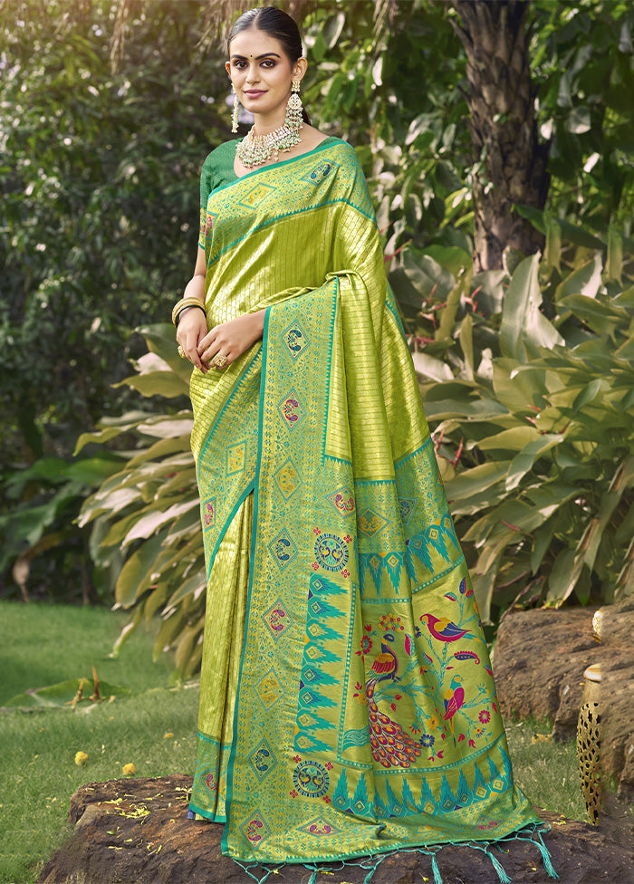 Sea Green Dupion Silk Saree With Blouse Piece Limited Edition Sale Online