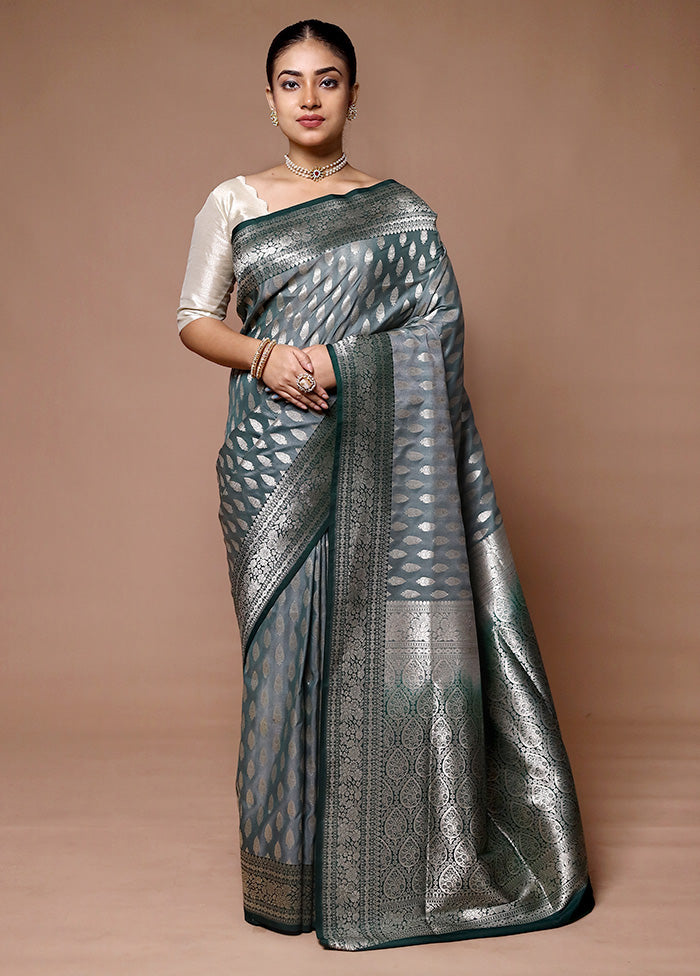 Green Uppada Silk Saree With Blouse Piece Shop For Cheap Online