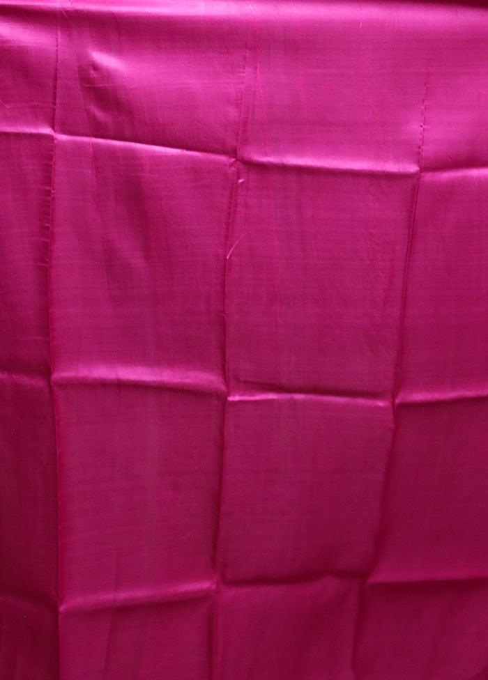 Pink Printed Pure Silk Saree Without Blouse Piece Discount Collections