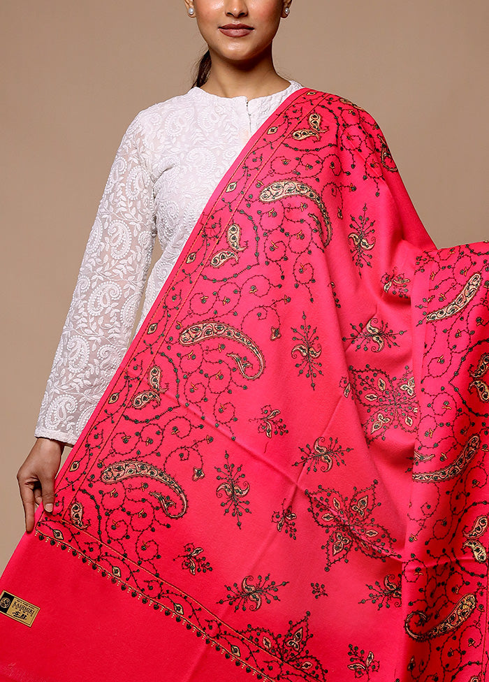 Pink Woven Work Shawl Sale Free Shipping