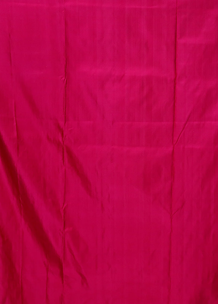 Pink Handloom Banarasi Pure Silk Saree With Blouse Piece 100% Authentic Sale Online