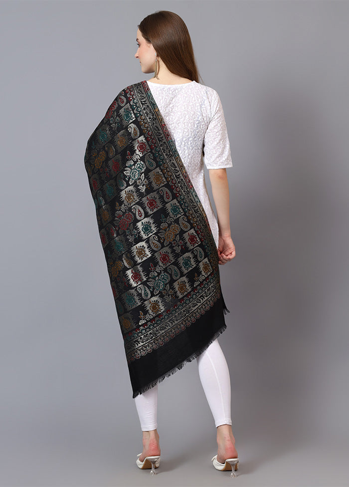 Black Fine Wool Shawl Outlet Collections