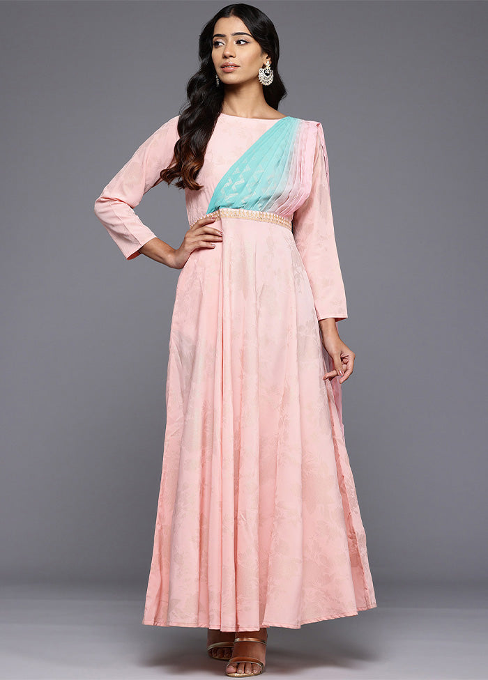 Pink Readymade Polyester Indian Dress Cheap Sale Cost