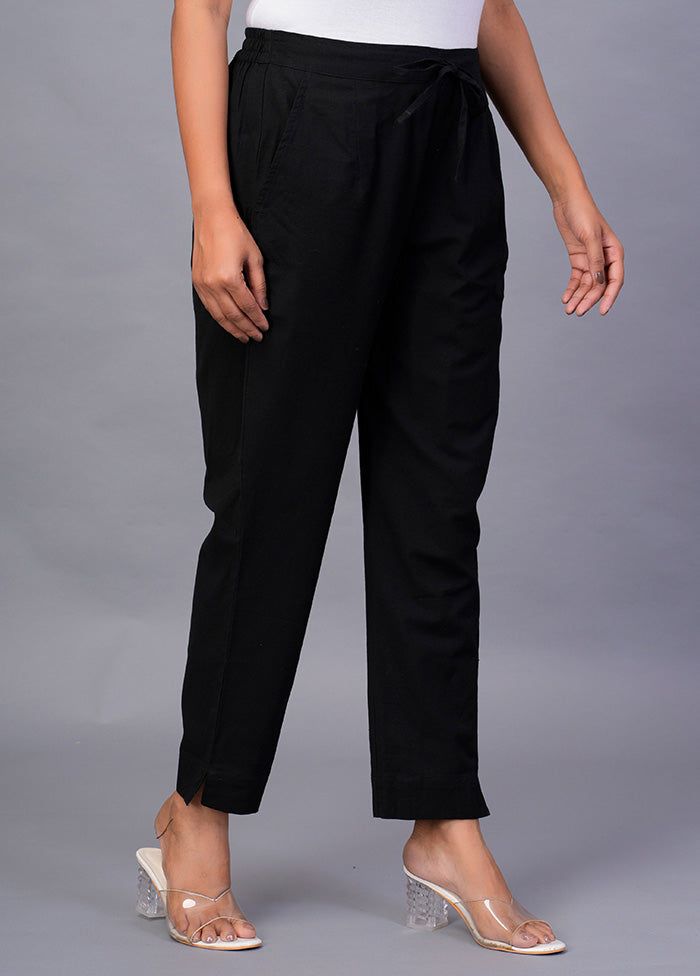 Black Cotton Festive Pant Geniue Stockist Cheap Online