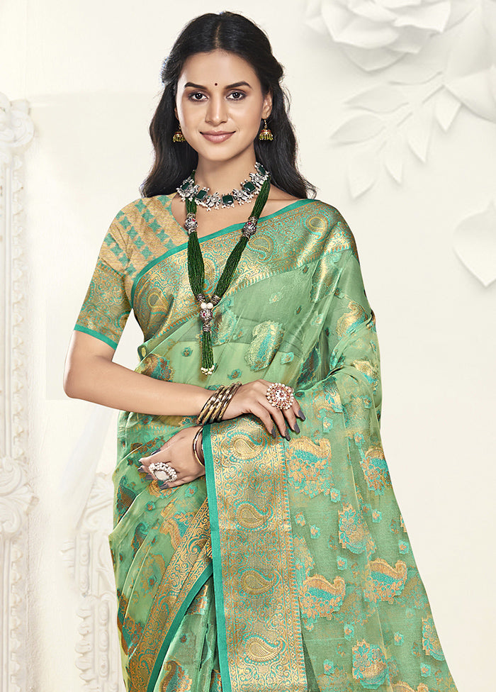 Multicolor Organza Saree With Blouse Piece Cheap Footlocker