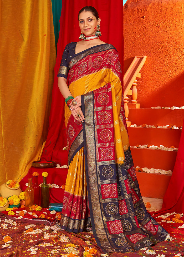 Gold Tussar Silk Saree With Blouse Piece Best Place To Buy