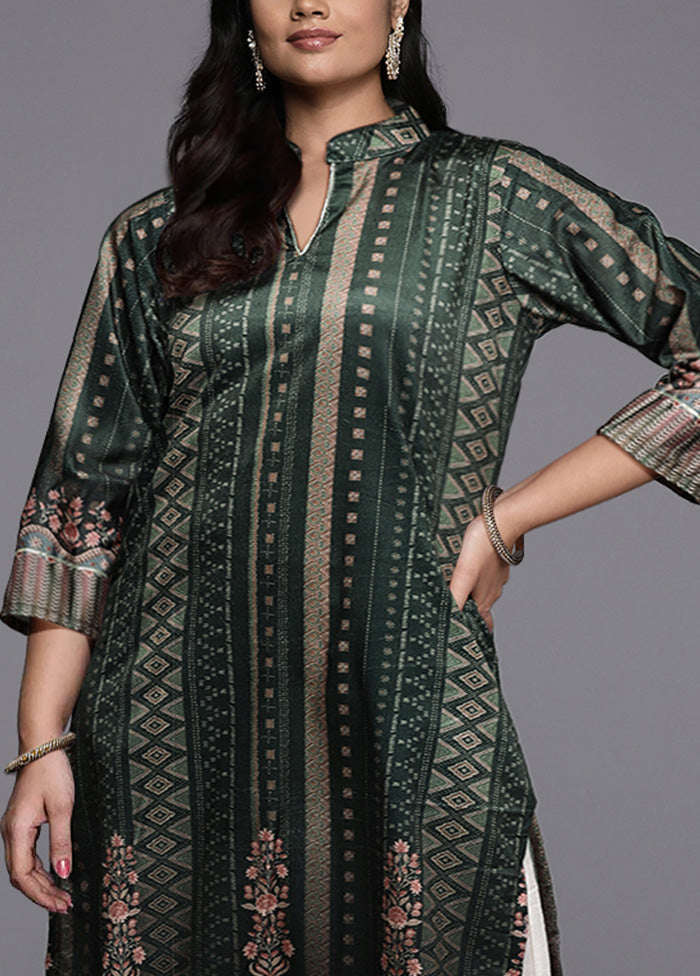 Green Readymade Velvet Kurti Popular Sale Online