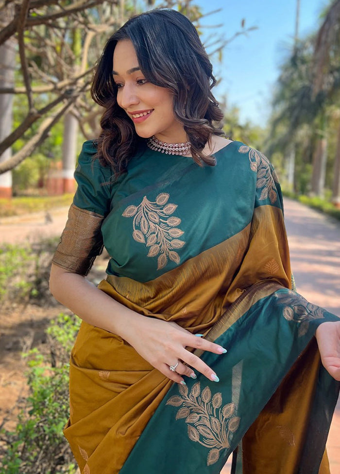 Multicolor Banarasi Silk Saree With Blouse Piece Free Shipping Genuine