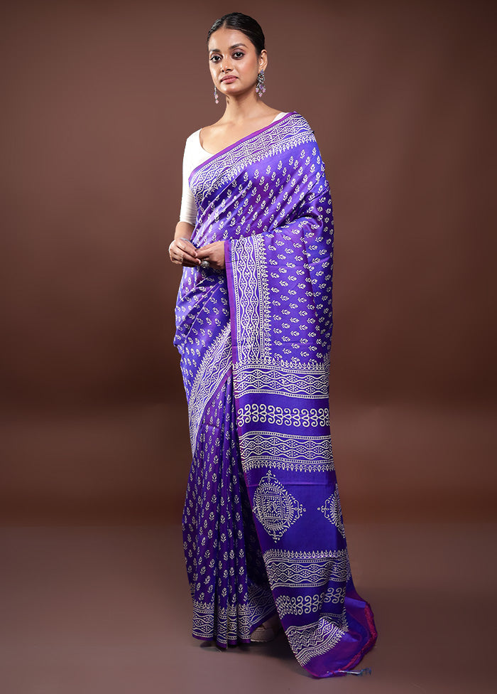 Blue Pure Bishnupuri Silk Saree Without Blouse Piece Clearance Fashionable