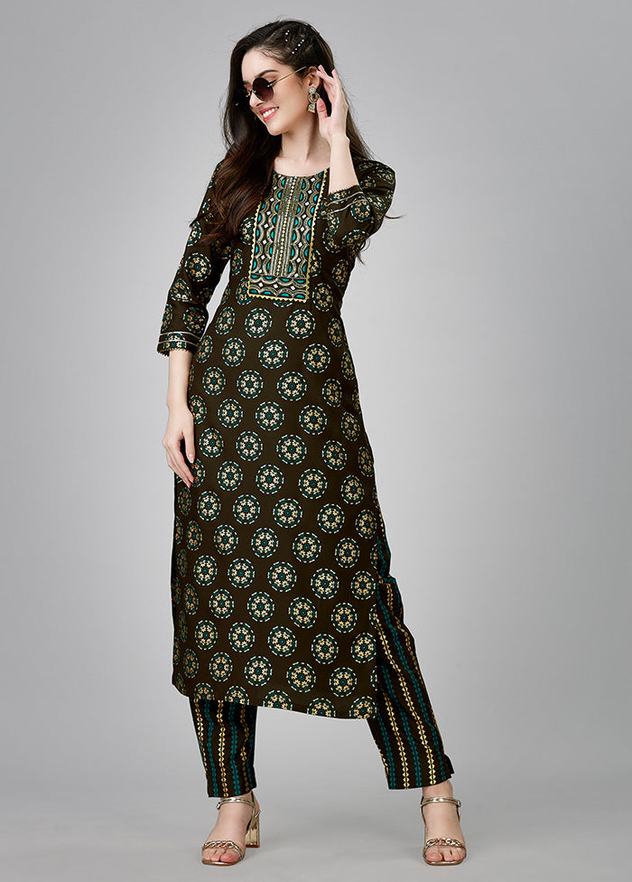 2 Pc Coffee Readymade Rayon Kurti Set Free Shipping Pices