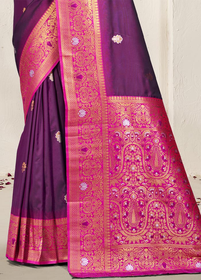 Wine Dupion Silk Saree With Blouse Piece Buy Cheap Wide Range Of