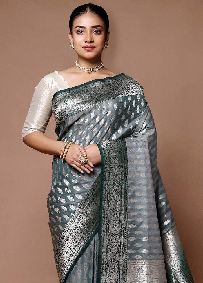 Green Uppada Silk Saree With Blouse Piece Shop For Cheap Online