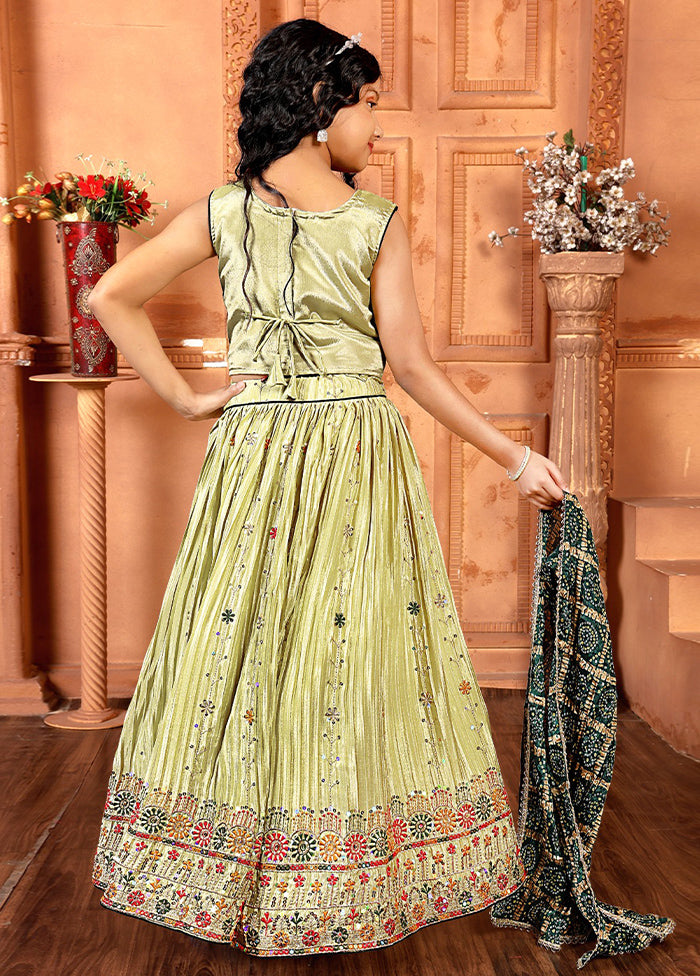 Yellow Silk Sequance Embroidery Work Lehenga With Dupatta Buy Cheap Comfortable