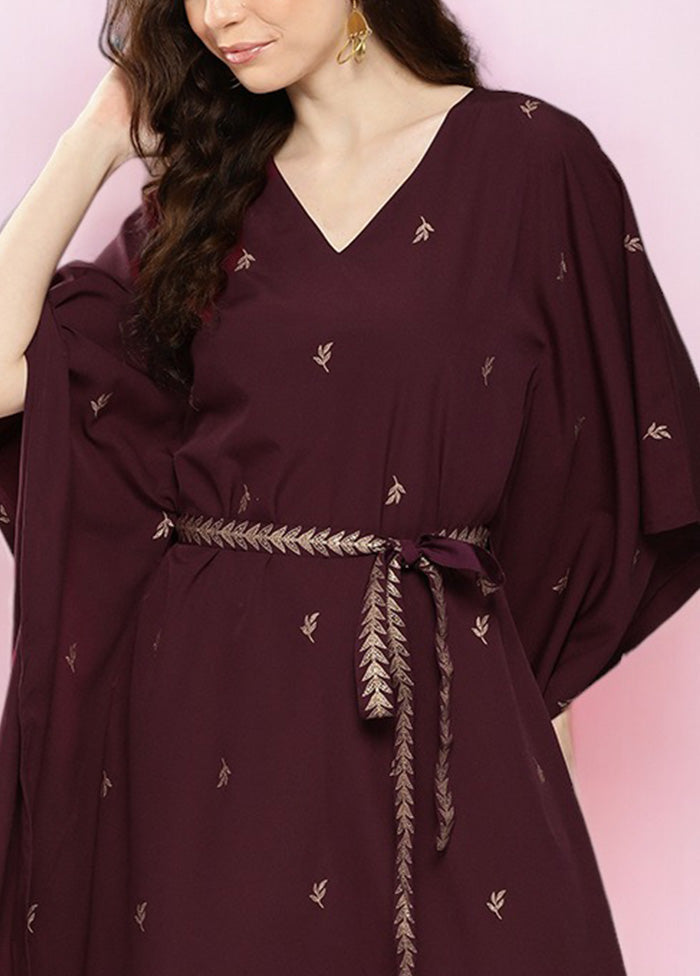 Burgundy Readymade Silk Kurti Buy Cheap Perfect