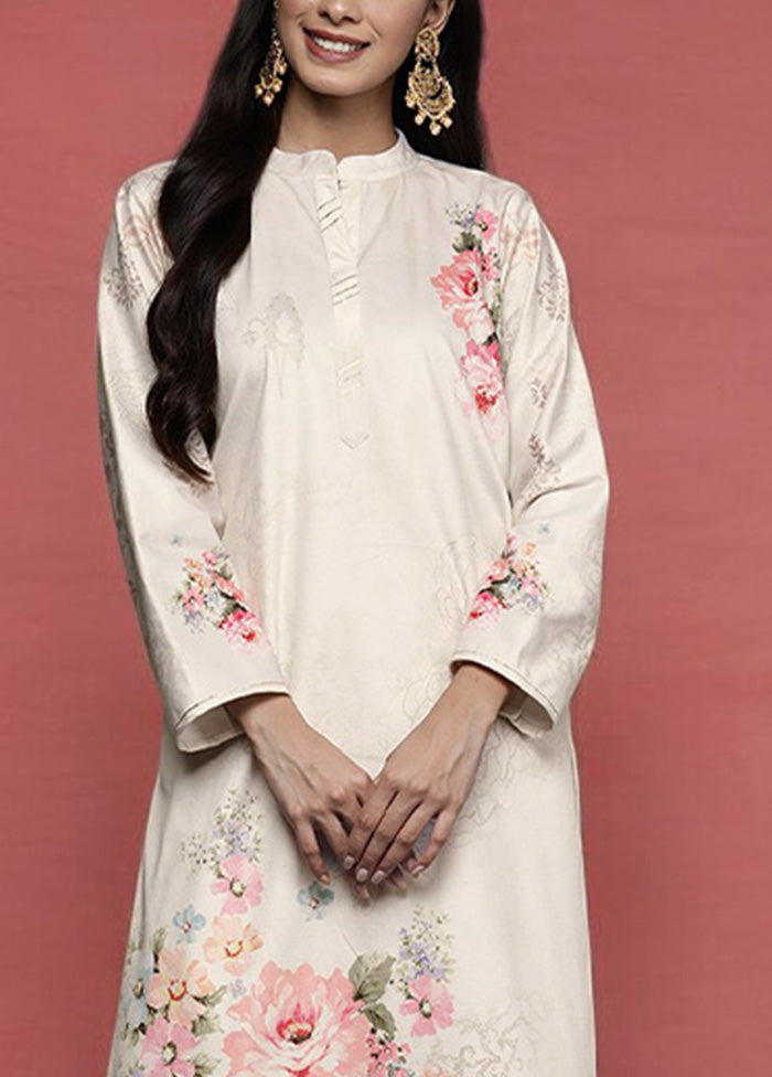 Off White Readymade Velvet Kurti Manchester Sale Online