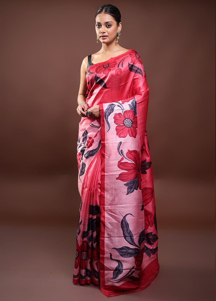 Multicolor Printed Pure Silk Saree Without Blouse Piece Buy Cheap Low Cost