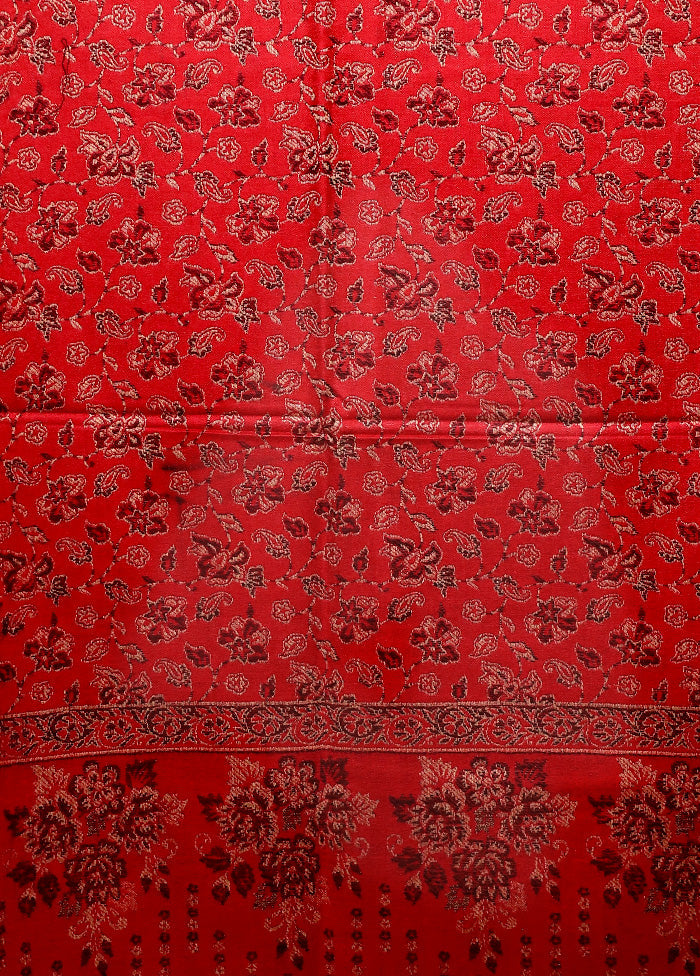 Red Woven Work Shawl Cheapest Online