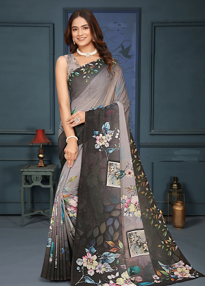 Multicolor Dupion Silk Saree With Blouse Piece Sale Choice