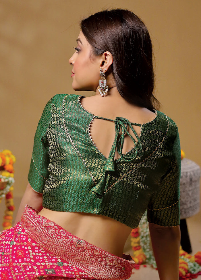 Bottle Green Brocade Designer Blouse Buy Cheap Tumblr