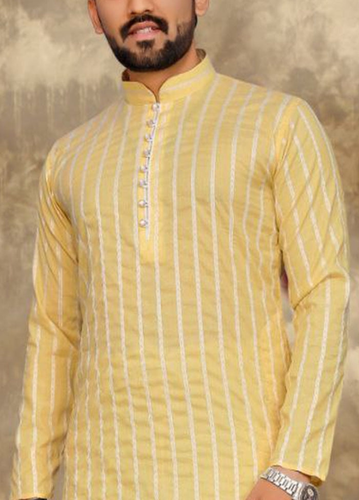 Yellow Pure Cotton Kurta And Pajama Set Buy Cheap Tumblr