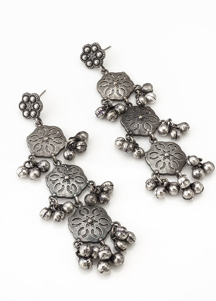 Silver Brass Antique Earrings Store With Big Discount