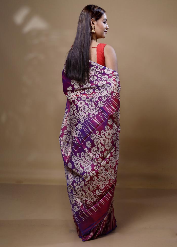 Pink Pure Bishnupuri Silk Saree Without Blouse Piece For Nice Online