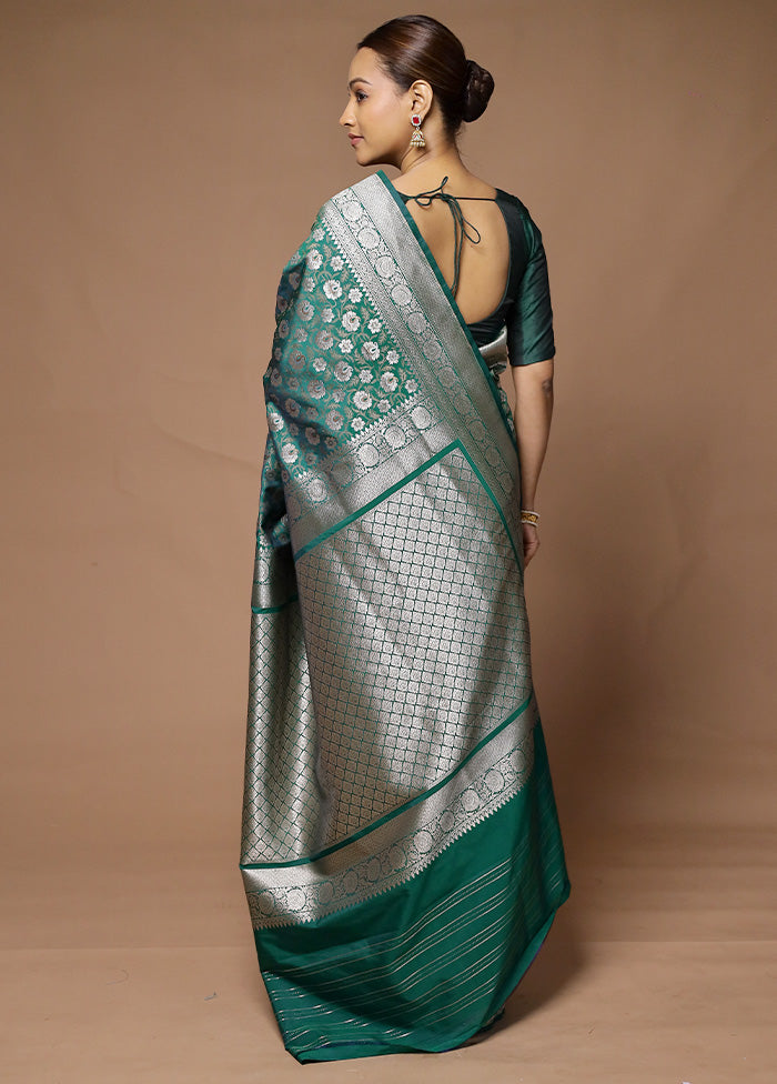 Blue Uppada Silk Saree With Blouse Piece Buy Cheap Perfect